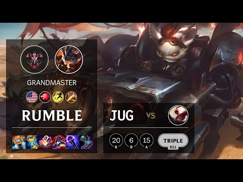 Rumble Jungle vs Lee Sin - NA Grandmaster Patch 11.23