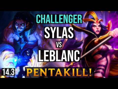 SYLAS Mid vs LEBLANC | KR Challenger - Patch 14.3