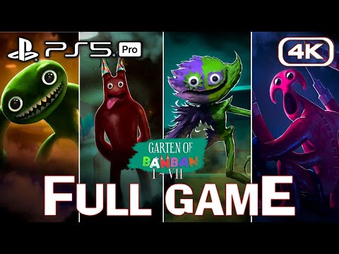 Garten of Banban 1-7 PS5 Pro Complete Series - FULL GAME Walkthrough (4K60)