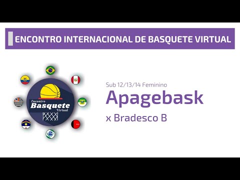 Encontro de Basquete Virtual - APAGEBASK x Bradesco B - Sub-12/13/14 Feminino