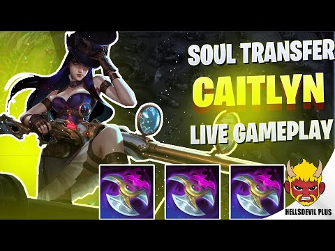 SOUL TRANSFER CAITLYN HUGE DPS! - Wild Rift HellsDevil Plus Gameplay