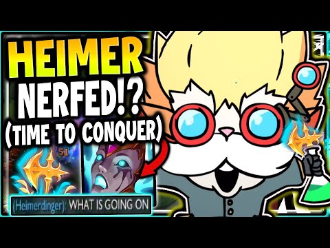 Heimerdinger NERFED so we play Conqueror + Q Max and MELT TOPLANERS! - League of Legends