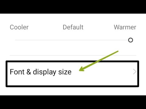 How to customize font size in oppo A96, display setting oppo a96 phone