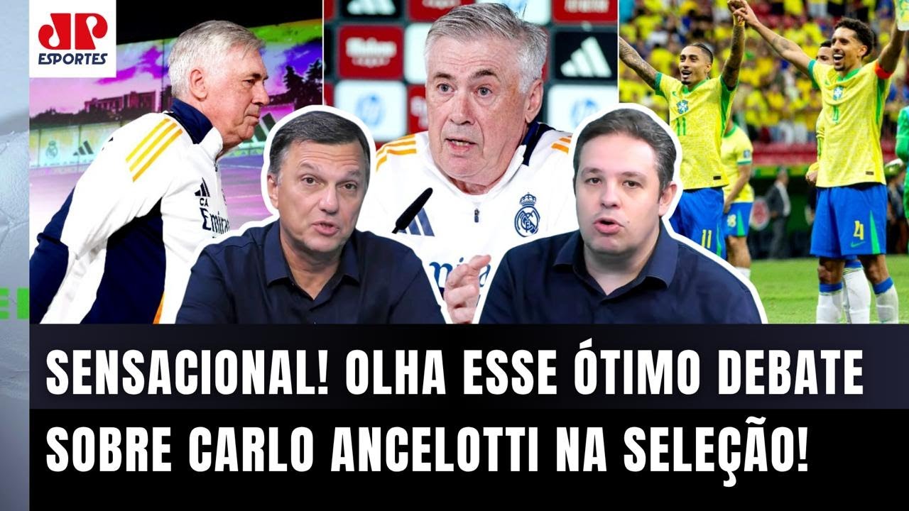 "Cara, EU DUVIDO MUITO que o Ancelotti..." Mauro Cezar É DIRETO em ÓTIMO DEBATE sobre a Seleção!