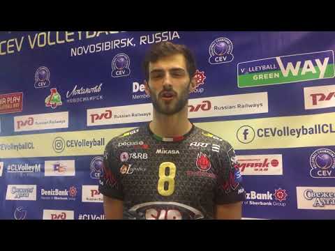 Aaron Russell of Sir Colussi Sicoma PERUGIA reflecting on qualifying for Final Four in Kazan