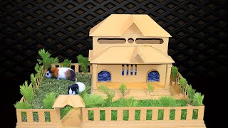 Guinea Pig House | how to make a guinea pig house out of cardboard