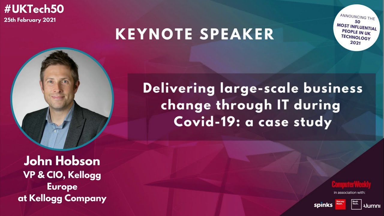 John Hobson speaks at UKtech50