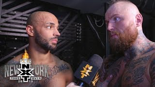 Aleister Black &amp; Ricochet react to &quot;You deserve it&quot; chants from the NXT Universe: Apr. 5, 2019