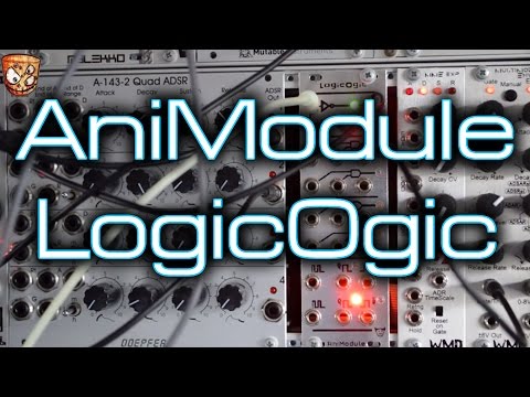 AniModule LogicOgic Eurorack Gate Inverter Flip Flop OR and AND Logic Gate Module image 6