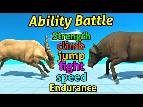 Battle Ability water buffalo vs cape buffalo ARBS animal revolt battle simulator