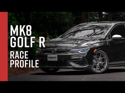 2022+ VOLKSWAGEN GOLF R // MBRP 3\" Cat-Back, Race Profile, Quad Rear Exit Exhaust