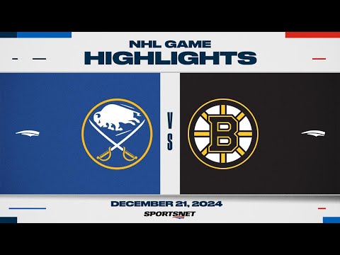 NHL Highlights | Sabres vs. Bruins - December 21, 2024