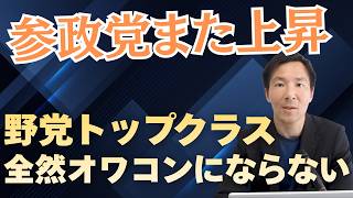 参政党支持率また上昇！野党トップクラスにしぶとく残る理由と課題