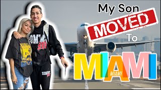 My son MOVED back to MIAMI!!  ** emotional goodbye **