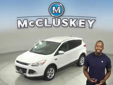 C14161NA Used 2015 Ford Escape White SUV Test Drive, Review, For Sale -