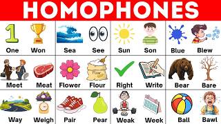 Homophones | Learn Homophones in English with Meanings | Homophones Words | English Vocabulary