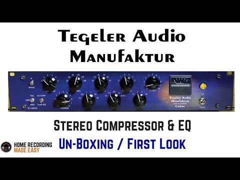 Tegeler Audio Creme' | Master Bus Eq & Compressor | Unboxing | www.HomeRecordingMadeEasy.com