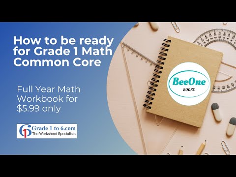 Grade 1 Math Workbook Common core standards 2022 23 | 250 Worksheets for $5.99 | BeeOne Books