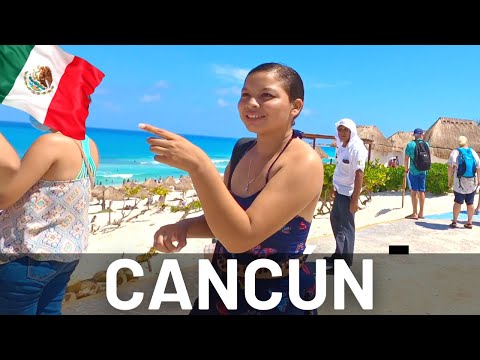 CANCÚN MEXICO Beach Walking Tour 🇲🇽 4K Walk in Mexico