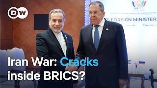 BRICS meeting overshadowed by Iran war | DW News