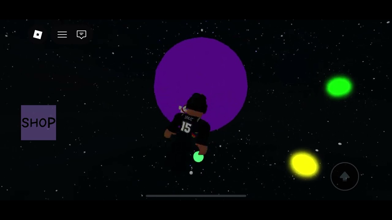Going through space (roblox game name: experience gravity)