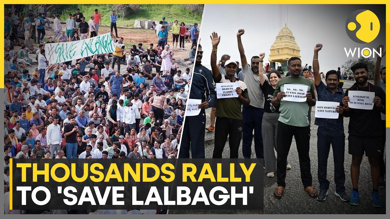 Bengaluru Citizens & Activists Protest At Lalbagh Botanical Garden | WION News