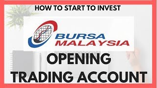 How to Open Investment Account 📈 in Malaysia - Fastest Way to start Trading Stocks in Bursa