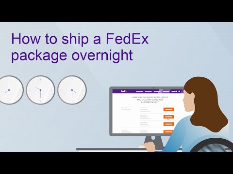 Part of a video titled How to ship a FedEx package overnight - YouTube