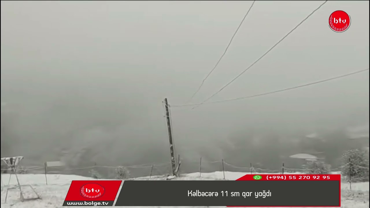 Kəlbəcərə 11 sm qar yağdı