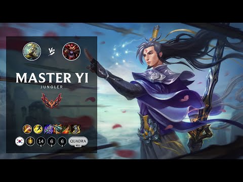 Master Yi Jungle vs Shyvana - KR Grandmaster Patch 12.13