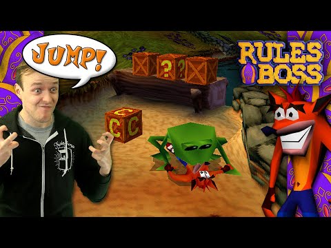 "VOICE CONTROLS" CRASH BANDICOOT: WARPED CHALLENGE! | Rules Boss