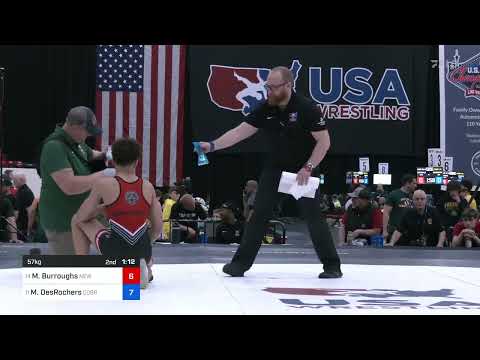 57 Kg Quarters - Myles Burroughs, New Jersey Vs Mason DesRochers, COBRA ALL-STARS - Cobra Wrestlin