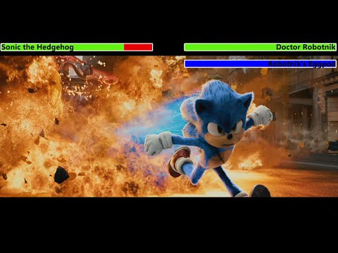 Sonic the Hedgehog (2020) Final Battle with healthbars