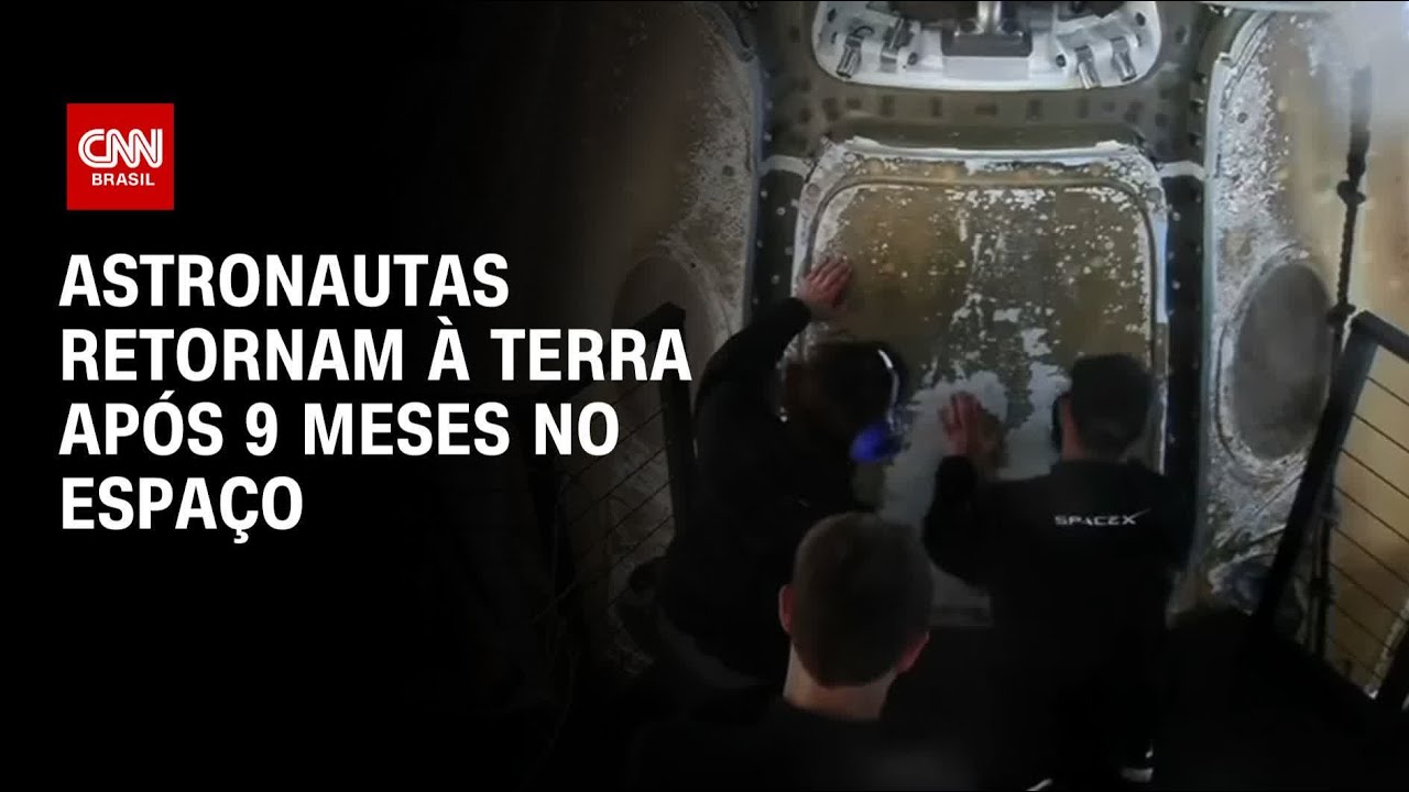Astronautas são retirados de cápsula da SpaceX após 9 meses no espaço | CNN ARENA