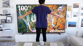 The BIGGEST I've Tried! Hisense 100" U6 MiniLED 4K TV Review