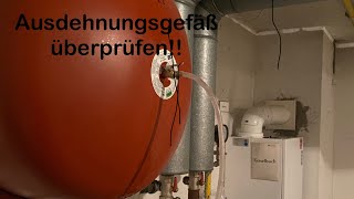 Ausdehnungsgefäß an der Heizung nachfüllen