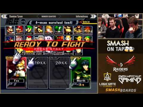 SOT #71 - Damian Tyson (Fox) vs InfernoJesus (Marth) - SSBM WQF