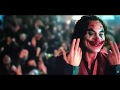 joker puts on a happy face with blood theater audience reaction
