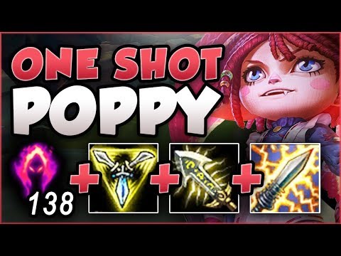 WAIT... WTF IS THIS POPPY PASSIVE DMG?? ONE SHOT POPPY IS TOO DUMB! POPPY GAMEPLAY League of Legends