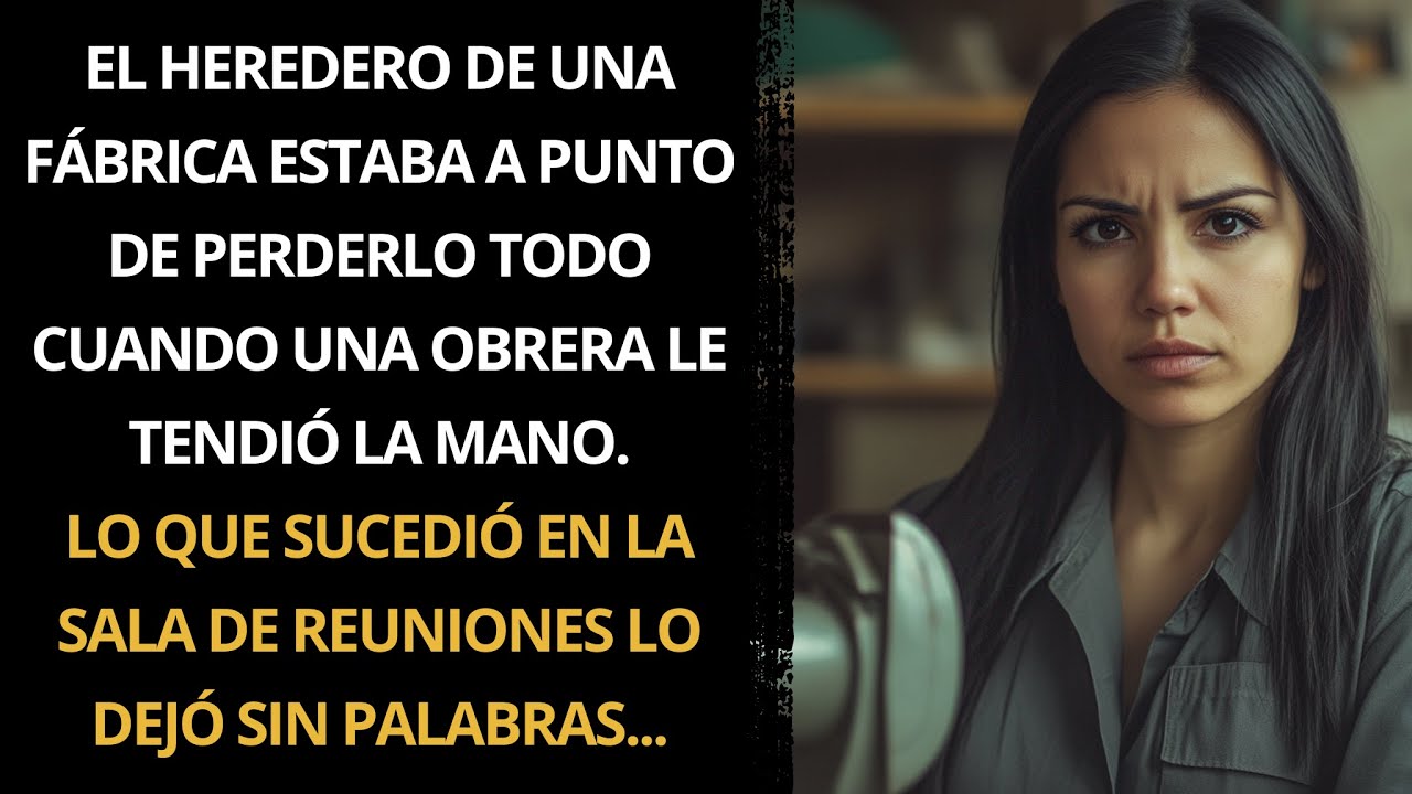 EL HEREDERO DE UNA FÁBRICA ESTABA A PUNTO DE PERDERLO TODO CUANDO UNA OBRERA LE TENDIÓ LA MANO...