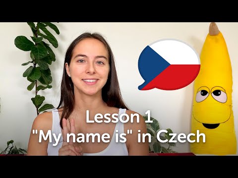 How to introduce yourself in Czech - Czech lesson #1 using my TLE method