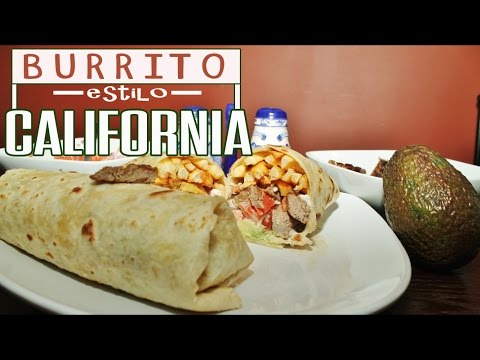 BURRITO ESTILO CALIFORNIA - BURRITO DE CARNE ASADA - Comida Mexicana