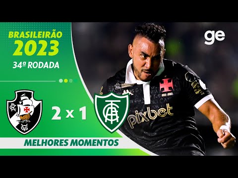 Gols e lances de Vasco da Gama x América-MG