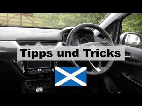 Tipps und Tricks - Auto fahren auf der linken Seite der Strasse in Schottland