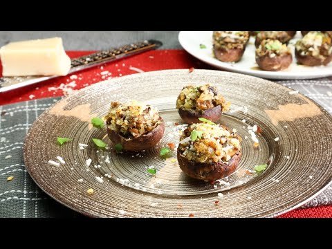 ITALIAN STUFFED MUSHROOMS Recipe│Classic HOLIDAY EDITION│EASY HOLIDAY SIDE