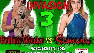 Download lagu Samara Vs Brittany Wonder - Redding Invasion 3, 11/12/16 mp3