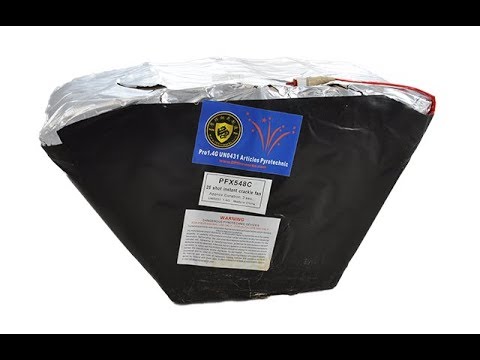 PFX548C INSTANT CRACKLE FAN 25 SHOT - DOMINATOR FIREWORKS PRO
