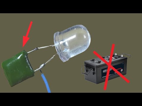 How to make a Main Power failure Backup light without dc battery Video