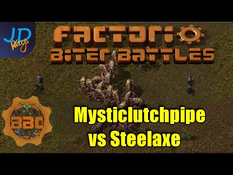 Factorio PvP Biter Battles ⚙️ BBChampions ⚙️ Mysticlutchpipe vs Steelaxe
