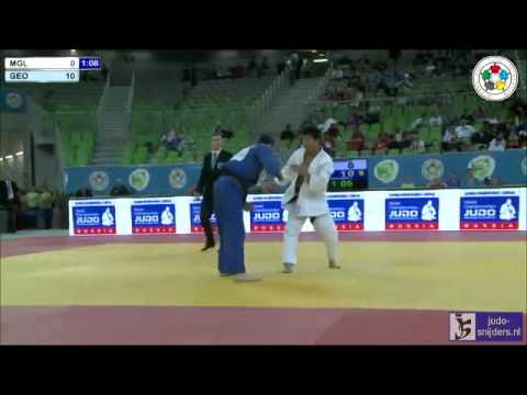Judo 2013 World Championships Junior Ljubljana: Barsuren (MGL) - Tchelidze (GEO) [-55kg]